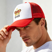 Gorra de camionero de espuma personalizada al por mayor, gorra de béisbol impresa, gorra de camionero popular, gorra con estampado creativo, gorra de pico de pato con corona