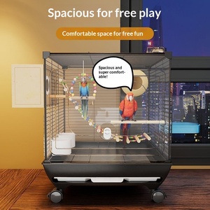 Vente en gros d'usine : Grande cage à oiseaux, cage à perroquets, cage portable, <span class=keywords><strong>cages</strong></span> à oiseaux métalliques d'extérieur pour l'élevage - Product Image 5