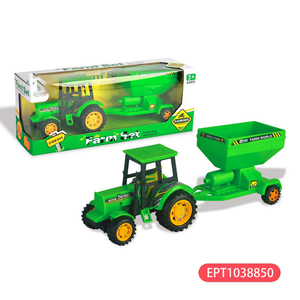 Ept quán tính hàng rào xô farmer's <span class=keywords><strong>Car</strong></span> Set trang trại máy kéo Đồ chơi nhựa động vật trang trại đồ chơi trẻ em xe ô tô - Product Image 2