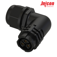 Connecteur M19 9 broches surmoulé IP67 étanche mâle-femelle pour système d'énergie solaire et câblage industriel (sans câble)