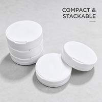 Boîte en plastique pour snus avec bouchon CR résistant aux enfants, 70 mm, vide, avec couvercle rabattable, conteneur à tabac, couleur personnalisée, emballage pour boîte à snus