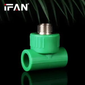 IFAN מפעל יבוא גלם חומר PPR צינור טי אינסטלציה PPR הברגה מתאם צינור