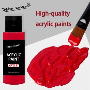 Bộ màu <span class=keywords><strong>acrylic</strong></span> tùy chỉnh 50 màu chất lượng cao Wenxuan bán buôn dành cho họa sĩ vẽ trên kính, vải, giấy - Product Image 2