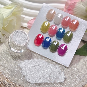 SH Popular DJ0103 <strong>Nail</strong> Pigment Glass <strong>Chrome</strong> Magic Mirror Effect Aurora Moonlight Clear White Pearl <strong>Chrome</strong> <strong>Nail</strong> <strong>Powder</strong> - Product Image 3