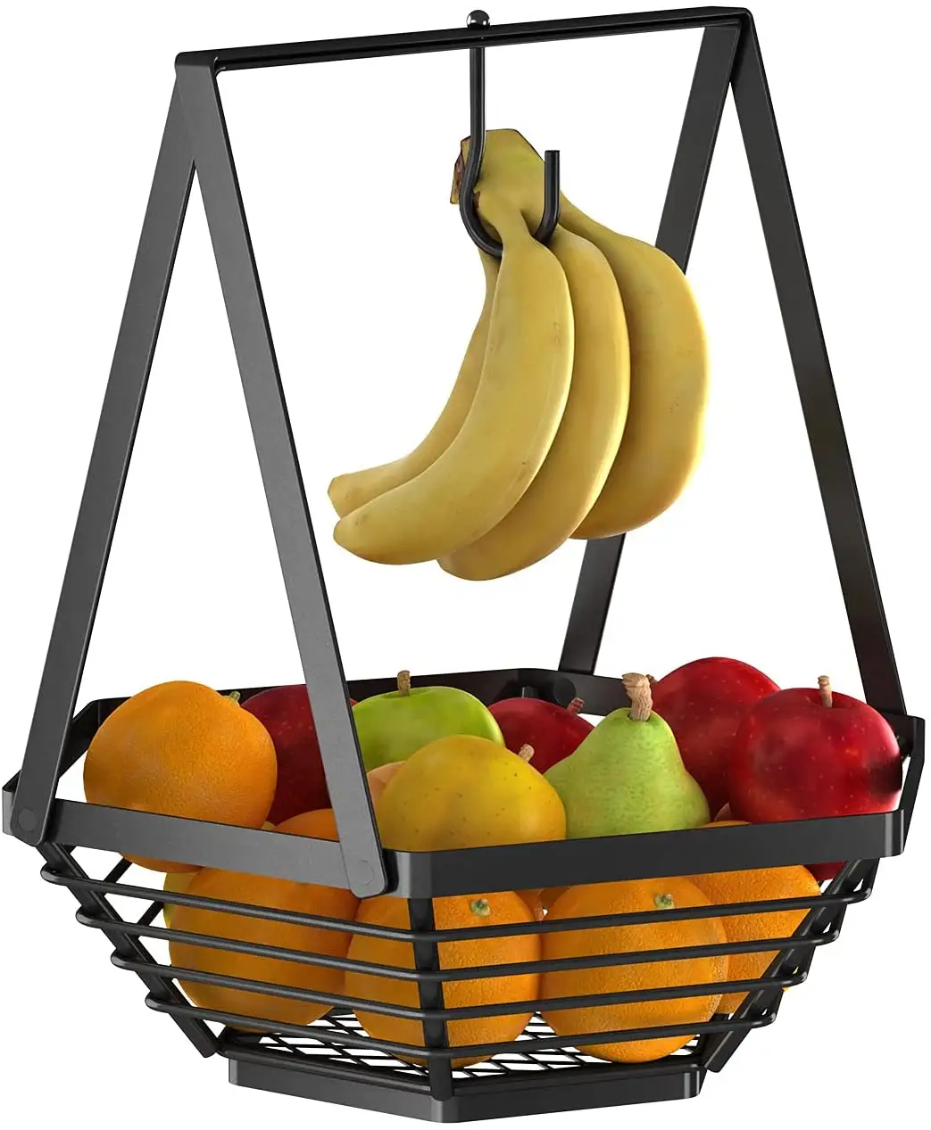 Bac à fruits en plastique avec cintre, support banane, bol de fruits d'une ferme, stockage