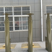 Mât d'antenne télescopique multi-vis robuste de 7 m, faible bruit, en alliage d'aluminium, charge supérieure de 50 kg, durable pour usage industriel
