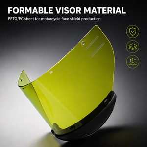 Feuille de polycarbonate transparente pour visière de moto, diffuseur de lumière, anti-buée, revêtement UV, découpe, certifiée CE ANSI - Product Image 2