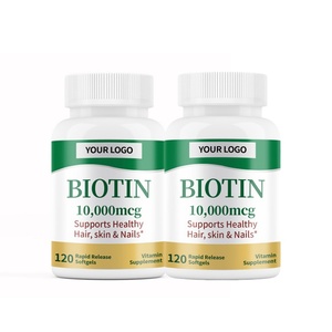 Oem Odm Supplement Handelsmarke Biotin Haar kollagen Biotin Vitamin C Biotin Softgel - Product Image 1