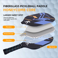 Ensemble de raquettes de pickleball pour enfants, légères, haute dureté, en graphite lisse, ensemble de raquettes de pickleball USAPA de 4 raquettes avec 6 balles et un sac