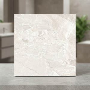 Carreaux de porcelaine effet marbre gris Cosmo Cloud 600x600mm, finition miroir brillant, pour revêtement de sol intérieur en céramique - Product Image 1