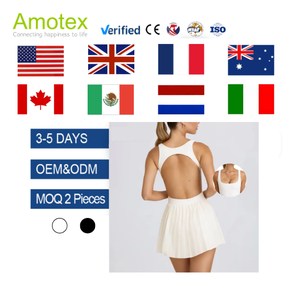 Falda de Tenis Plisada Blanca para Mujer con Espalda Descubierta, Ropa Deportiva Transpirable de Secado Rápido y Anti-Exposición - Product Image 1