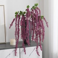 Bunga Amaranthus Caudatus Buatan dari Busa dan Benang Sutra, Daun Gantung untuk Rangkaian Bunga, Laris Terjual