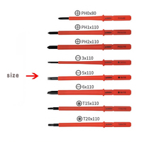 10PCS 500v Isolé Croix Plat Ménage Électricien Professionnel Kit De Réparation Ensembles