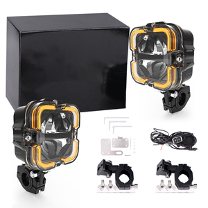 Fari Ausiliari a LED per Moto Faretti da Lavoro e Profondità Luce Bianca e Ambra a Fascio Combinato per Motociclette BMW - Product Image 4