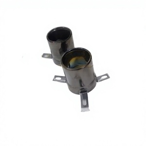 Embouts d'échappement noirs de haute qualité adaptés à la Ferrari F8 Spider 3.9T, tuyaux en acier inoxydable, pièces de performance automobile 899335 899339 - Product Image 1