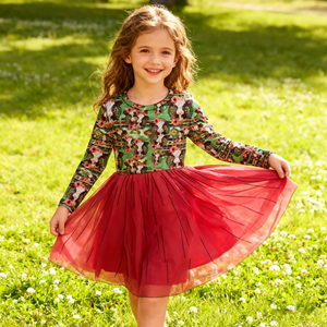 Vestido de Tul de Dos Capas con Mangas Largas para Niñas, Precio al por Mayor OEM/ODM, Patrones Personalizados, Vestido de Fiesta de Tul para Bebés y Niños Pequeños, Vestido de Otoño para Cumpleaños - Product Image 5