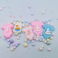 Bougies d'anniversaire semi-artisanales en cire de paraffine, série Bébé, petit canard, pour enfants, décorations de gâteaux pour les cent jours et le premier anniversaire