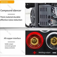 60-300A, 2200w luar ruangan portabel 2-in-1 bensin multifungsi mesin las generator ARC MMA batang las: 2.5-5.0mm