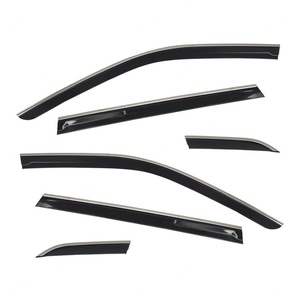 Déflecteurs de vitres latérales pour Honda CR-V CRV 2017-2022 SUV, 6 pièces, pare-pluie avec garniture en acier inoxydable - Product Image 1