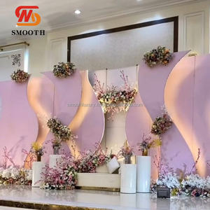 Prix usine nouveau Design acrylique arc toile de fond fleurs décor mariage fête scène toile de fond - Product Image 4
