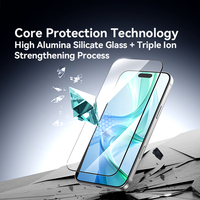 Verre trempé HD 0,25 mm pour iPhone 18 Pro 18 Pro Max Dureté 9H Anti-éclats Anti-traces de doigts Film de protection d'écran