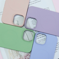 Coque de protection magnétique antichoc étanche en silicone liquide couleur unie pour iPhone 17 16 Pro Max XR XS 7 8 Plus (vente en gros)