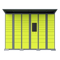 Casier de livraison intelligent en acier, boîte de stockage de colis avec contrôle électronique intégré, immeuble d'appartements et livraison de colis