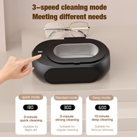 Nettoyeur à ultrasons numérique entièrement automatique pour la maison avec UV, pour prothèses dentaires, montres, lunettes et bijoux