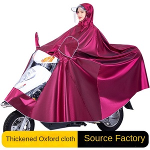 Áo mưa xe máy điện Classic Tour dành cho nam nữ, cỡ lớn, chất liệu vải Oxford dày dặn, chống thấm nước, chống gió, đi du lịch, che kín toàn thân - Product Image 2