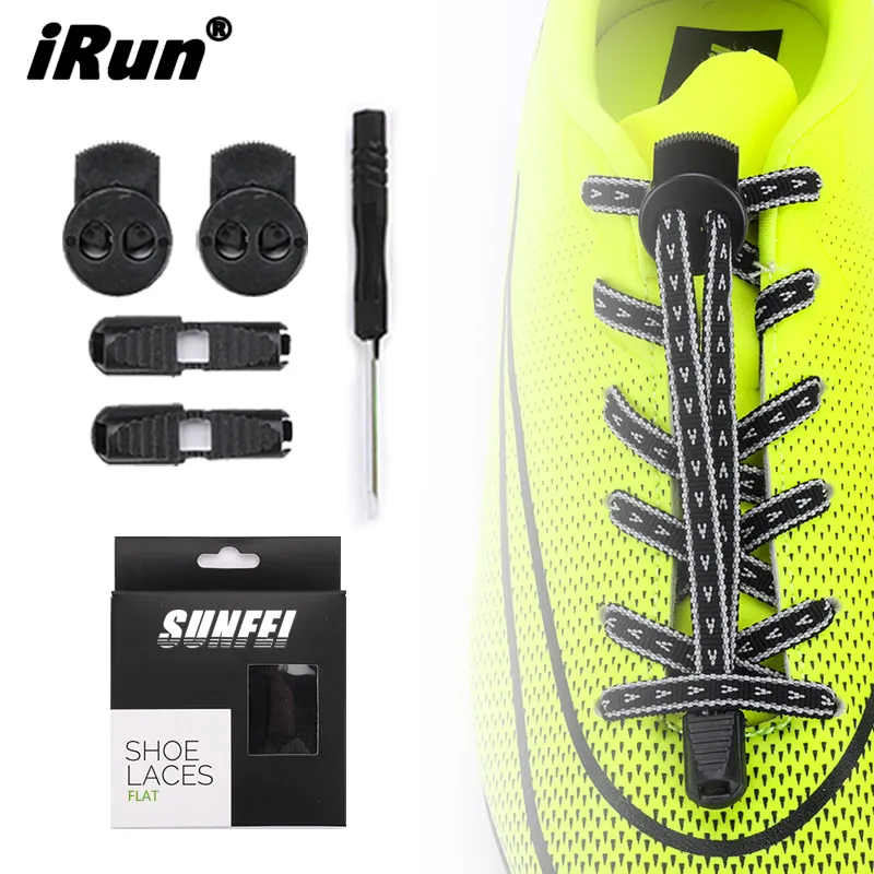 IRun sports-cordones de silicona antideslizantes para entrenamiento de fútbol profesional, cordones elásticos para zapatillas perezosas con lazo rápido