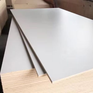 МДФ-панель 4x8 (18 мм) с глянцевым покрытием, меламиновая, белая, ламинированная, для мебели - Product Image 1