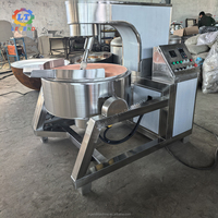 Mélangeur planétaire entièrement automatique, cuiseur à sucre, cuve de cuisson industrielle en cuivre à enveloppe pour la fabrication de bonbons, de caramel, de confiture et de sirop