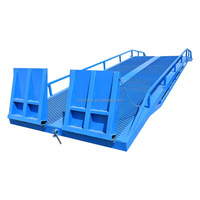 Pont d'embarquement mobile de 10 tonnes 9 mètres personnalisé pour faciliter la rampe de chargement de conteneurs épaissie par panneau durable