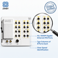 Cisco Switch Catalyst IE-3400H-16T-E Hochleistungs-IP67-Switch 16x 1G M12 X-Coded -40°C bis 75°C Wandmontage Lüfterloser Netzwerk-Essentials-Switch