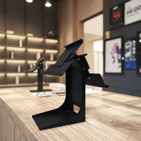 Support de paiement réglable EB PS-20B avec design multi-angles, construction durable et légère, pour imprimante POS et tablette double écran