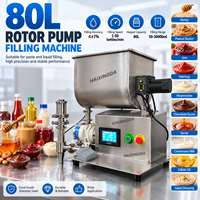 Machine de remplissage professionnelle à pompe rotative avec écran tactile pour la mayonnaise, la sauce au chocolat, la confiture dans les usines de production de sauces