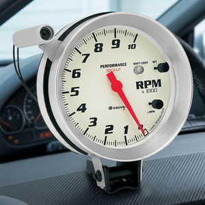 Compteur de vitesse universel pour moto EQUUS Performance avec voyant de changement de vitesse super lumineux 5" (127 mm) Modèle 661 852 Fabriqué en Chine - Product Image 3