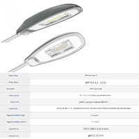 Lampadaire solaire LED en aluminium avec télécommande 100W 200W 300W, étanche IP65, avec poteau