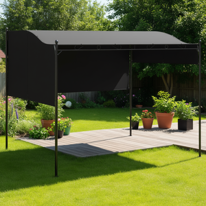 Toldo Parasol de 9.8'x7.9' con Tela Antracita para Pérgola, Gazebo o Pabellón - Product Image 2