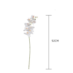 Bunga anggrek imitasi sentuhan asli 92cm, bunga anggrek <span class=keywords><strong>Phalaenopsis</strong></span> buatan untuk dekorasi rumah bagian tengah pernikahan putih ungu - Product Image 6