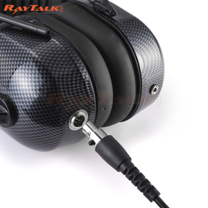 Casque d'intercom sans fil à double fibre <span class=keywords><strong>de</strong></span> carbone avec prise XLR, suppression du <span class=keywords><strong>bruit</strong></span>, pour radios bidirectionnelles - Product Image 5