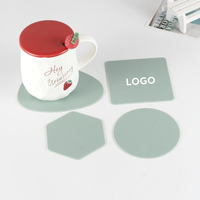 Sets de table, sous-verres et dessous de plat en silicone géométriques personnalisés, imperméables et résistants à la chaleur
