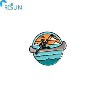 Pin de solapa de esmalte personalizado para club de canotaje y kayakismo, con motivos de deportes, canoa, kayak, remo y kayakista - Product Image 5
