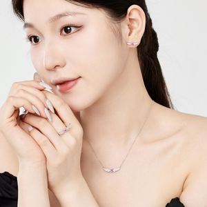 Dylam New Trending Design Girls Women Fashion Jewelry S925 <b>Silver</b> Rhodium Plated Heart Wing Shape 5A Zirconia <b>Stud</b> <b>Earrings</b> - Product Image 2