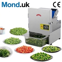 Cortadora de Vegetales Comercial Silenciosa Mond.uk de 150 kg/h, Rebanadora Profesional de Cebollín y Chile en Anillos para Restaurantes