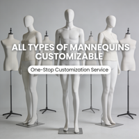 Mannequin Femme Brésilien Grande Taille en Plastique sur Pied pour Adultes de Tous Âges, Disponible Couleur Peau