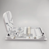 1x8 FTTH Boîte à bornes pour fibre optique Boîte de distribution murale à 8 ports avec panneau de prises pour fibre optique à 8 cœurs