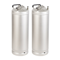 KIMLONG 5 gallons 19 litres seau en acier inoxydable fût double poignée connecteur boule serrure bière jus cocktail soda bar Homebrew 3