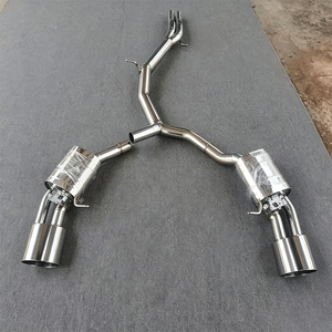 Tuyau d'échappement avant et silencieux à valves pour Audi RS4, échappement haute performance en acier inoxydable SS304 avec silencieux à valves - Product Image 1