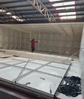 Réservoir d'eau sectionnel en PRV/FRP de 20000L-100000L / 5*2*3m / 20m3-100m3, fabriqué en Chine, pour la lutte contre les incendies / Montage facile
